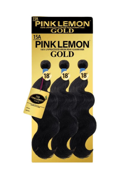 Pink Lemon® Gold 3-piece Single-length Multipack in Body Wave texture