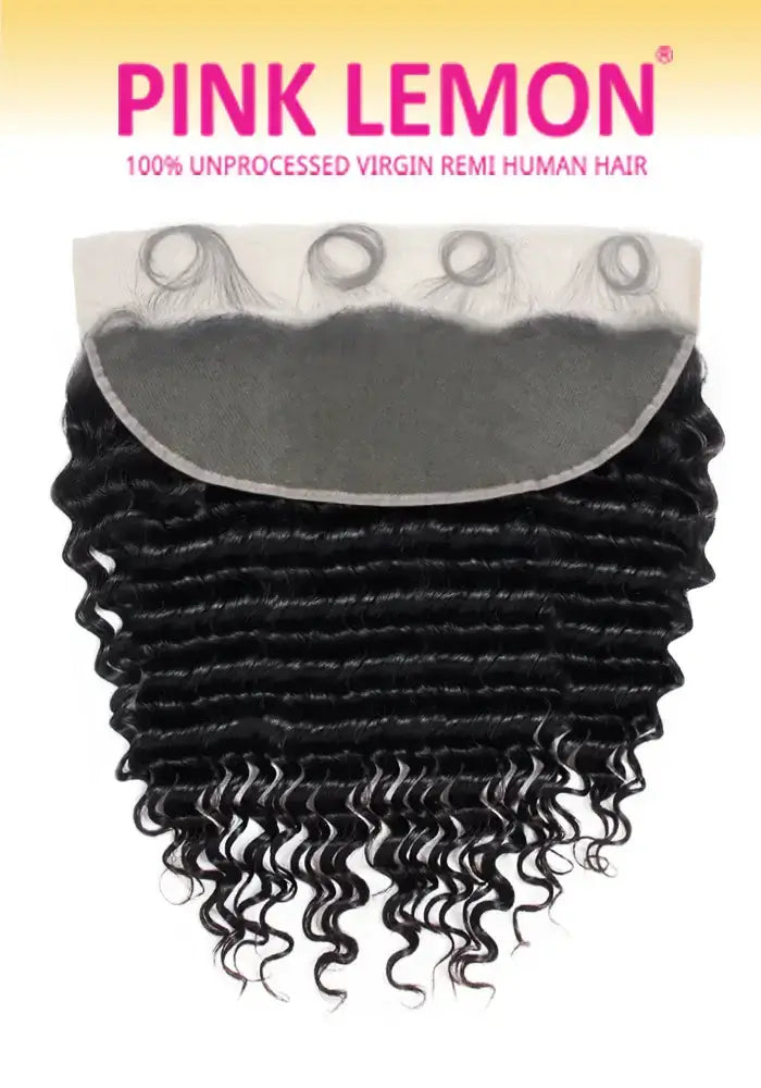 Pink Lemon® 13x4 Deep Wave Frontal back