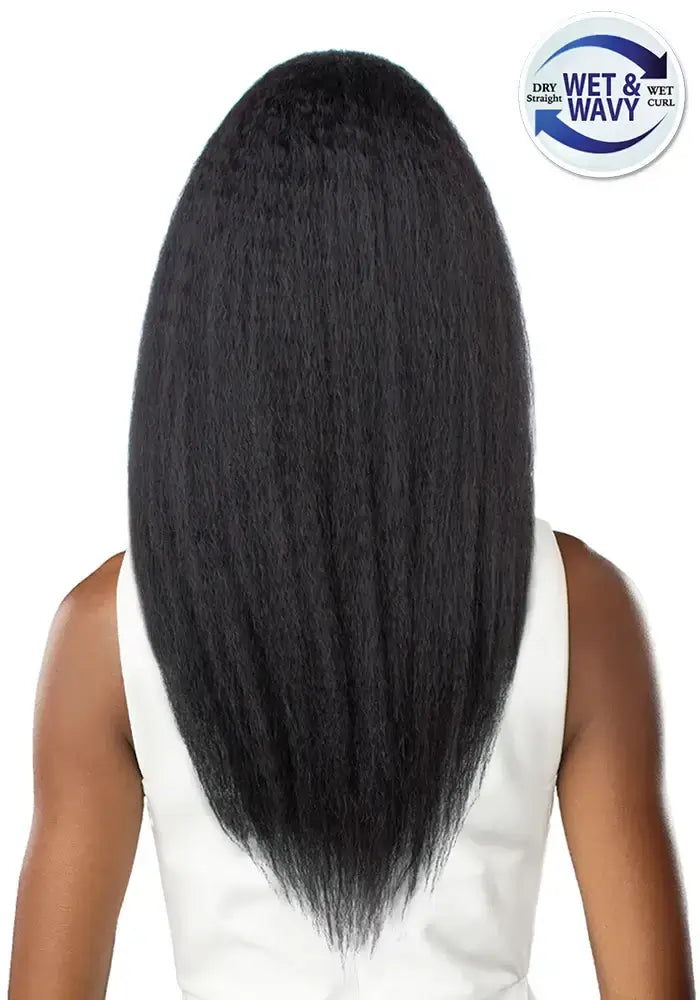 Bellatique® 13x4 deep lace wig in Aurora style back straightened