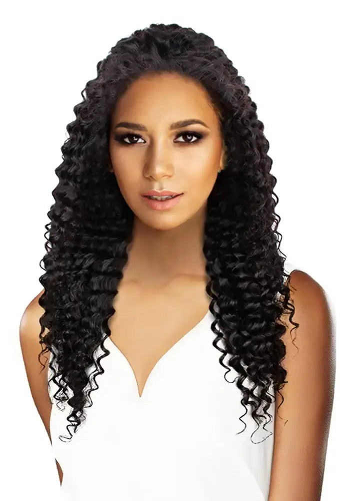 Bellatique® 13x4 deep lace wig in Chicago style front