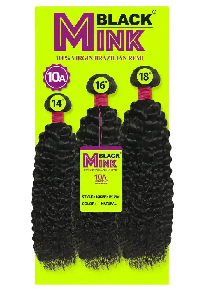 Black Mink® 3-piece Bohemian Curl multipack