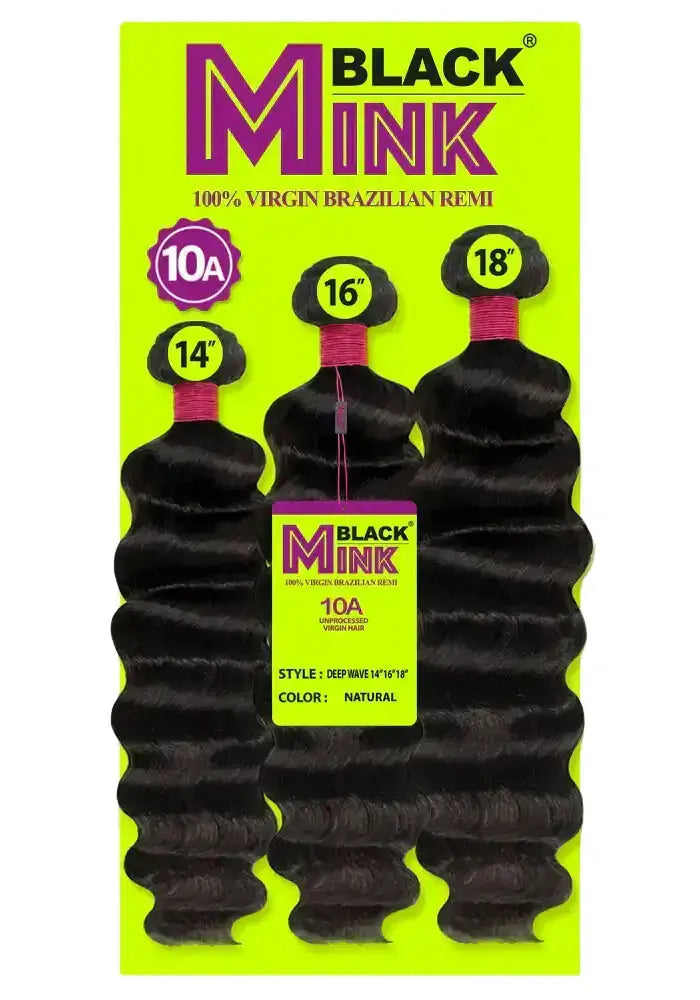 Black Mink® 3-piece Deep Wave multipack