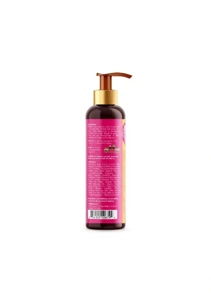 Mielle® Pomegranate & Honey Moisturizing and Detangling Shampoo 12 fl. oz. bottle back