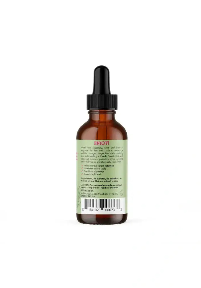 Mielle® Rosemary Mint Scalp & Hair Strengthening Oil 2 fl. oz. bottle back