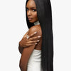 Side profile of a model with Sensationnel® Pearlish™ Straight hair extensions