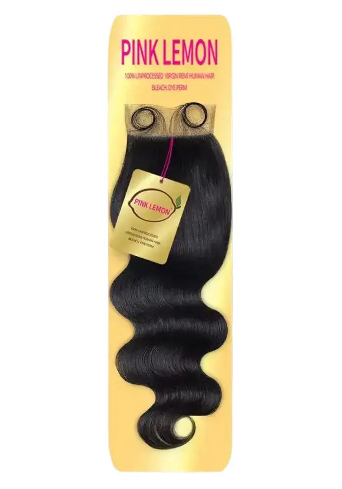  Pink Lemon® Body Wave 4x4 Closure front