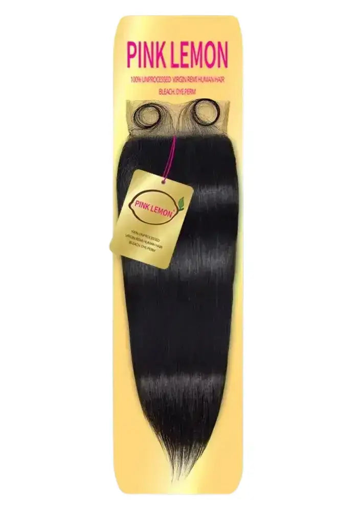 Pink Lemon® Straight 4x4 Closure front