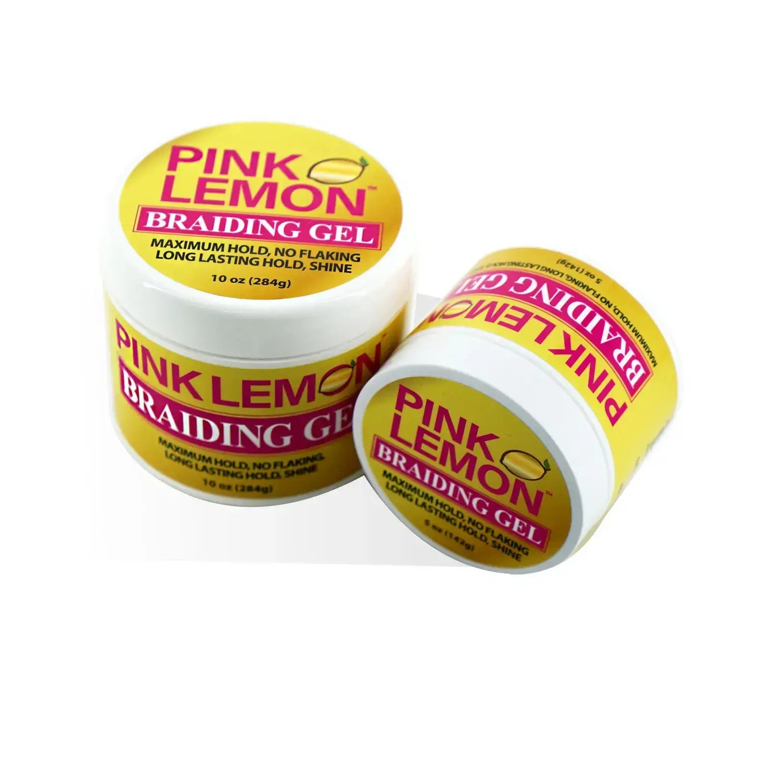 Two containers of Pink Lemon ® Braiding Gel